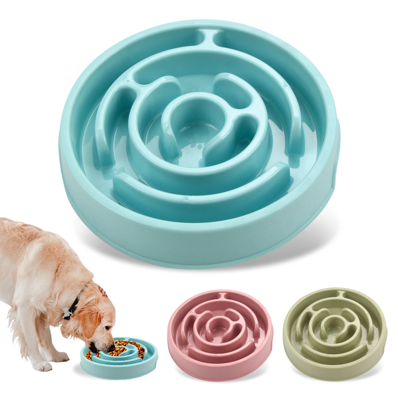 Royal Canin Food Medium - ペット用スローフィーダーボウル、滑り止め、早食い防止、ゆっくり食べる食器、エコドッグボウル、大型犬、中型犬、小型犬、子犬用