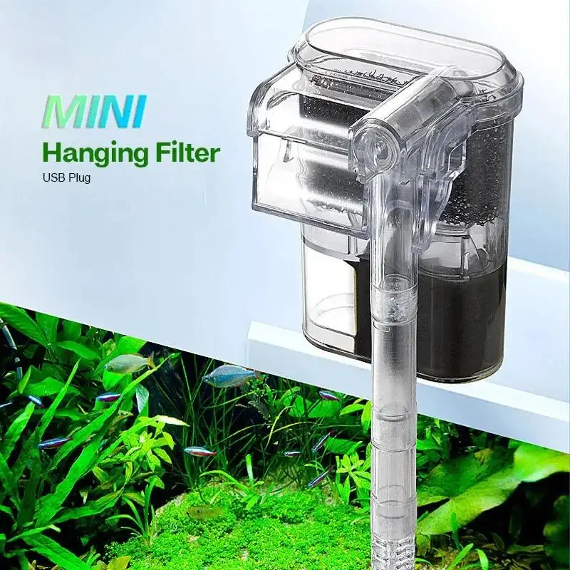 Aquael Filter Fzn - ミニ外部滝型水槽フィルター USB 2.5W 250H/L 吊り下げ式水槽フィルター（水槽長30cm以下用）