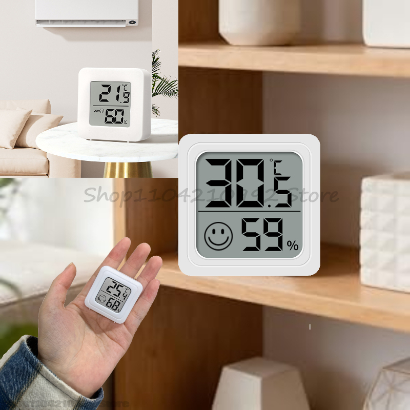室内用ミニLCDデジタル温度計・湿度計 - 室温・湿度計セン - Digital Hygrometer Probe のレビューと価格