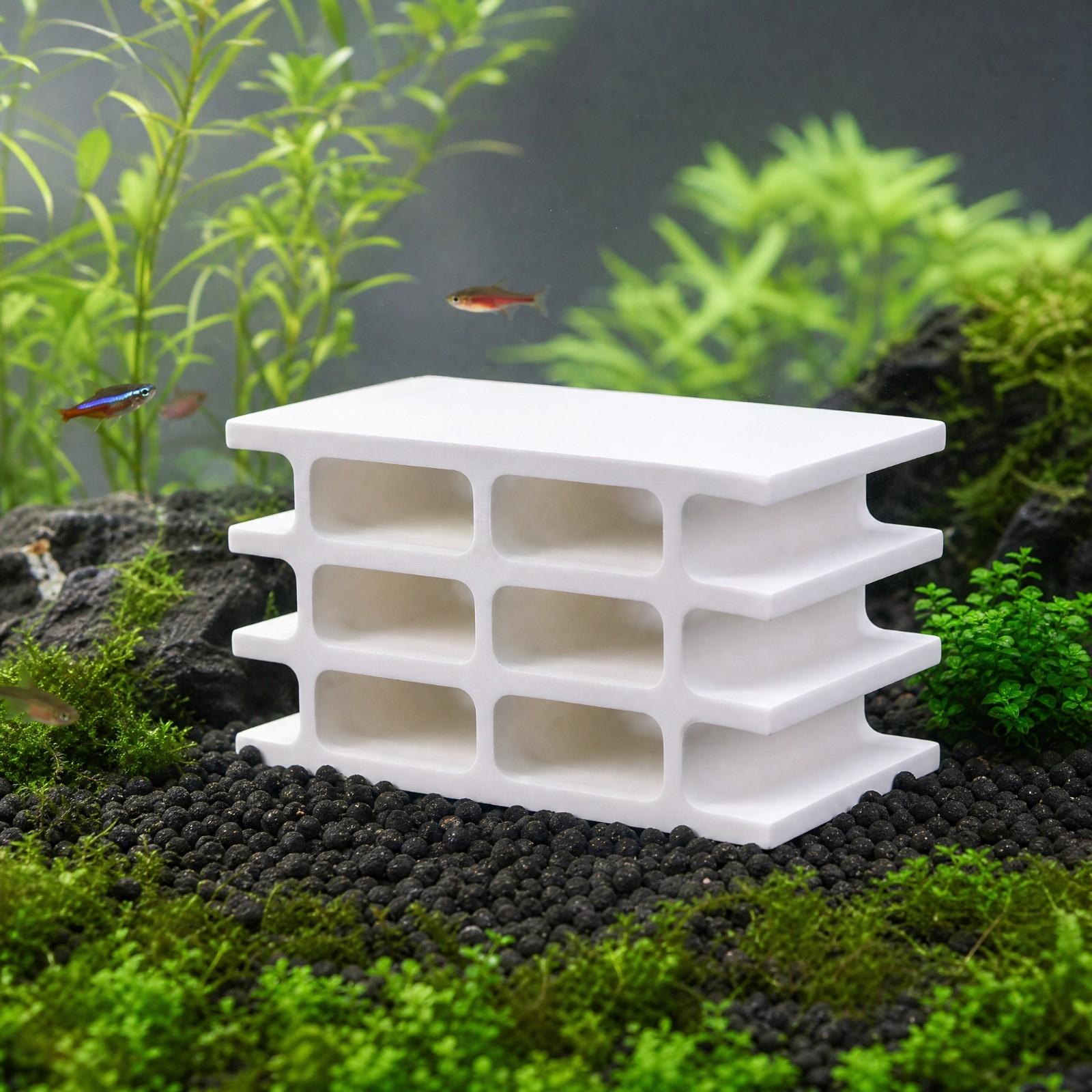 水草水槽用の、中空の通路が付いた、小型の水中装飾品。魚の繁殖 - Hide Cave Ceramic のレビューと価格